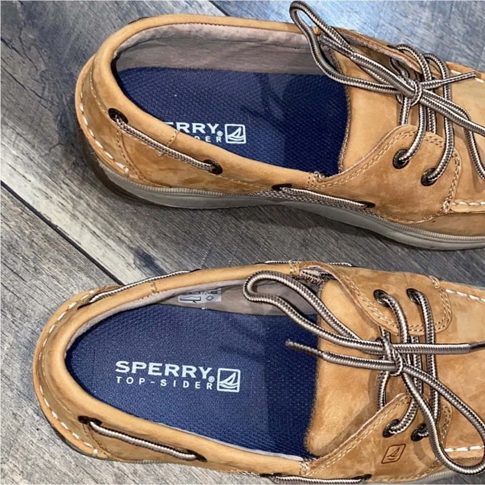Authentic Sperry Top Sider men's designer leather boat shoes sz 7